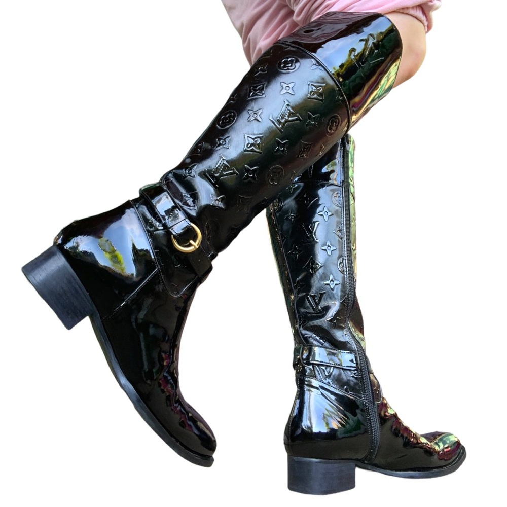 Patent leather ‘Louis Vuitton’ boots - size 10